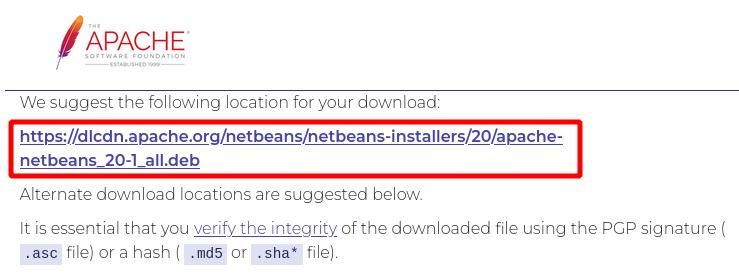 NetBeans ダウンロード 2