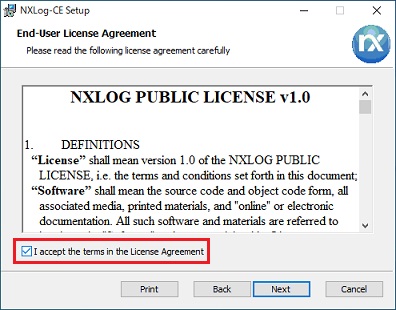 NXLog Community Edition インストール 2