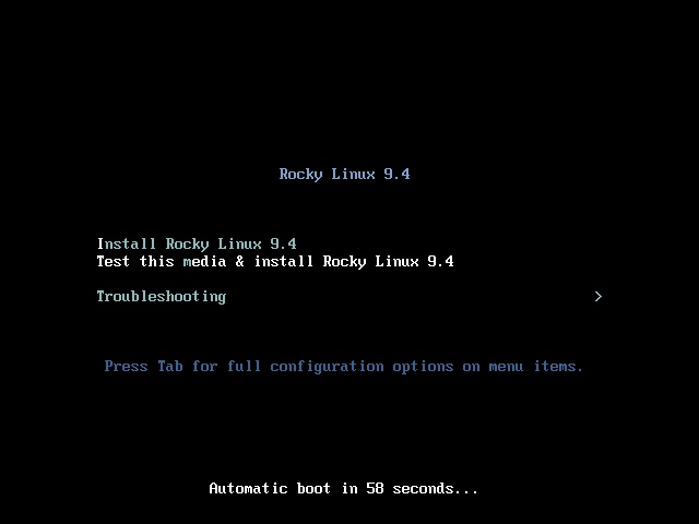 Rocky Linuxインストール 2