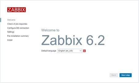Zabbix初期画面