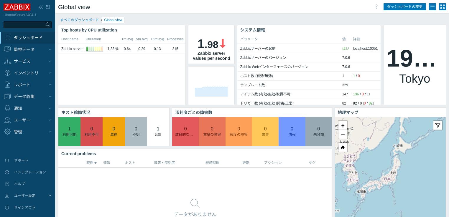 Zabbix画面 9