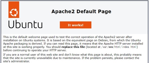 Apache2画面