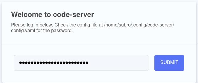 code-server画面 1