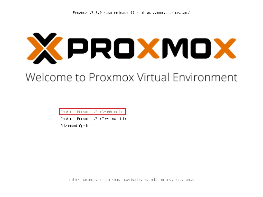 PROXMOXインストール 2