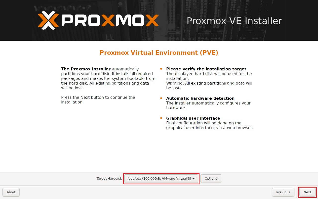 PROXMOXインストール 4