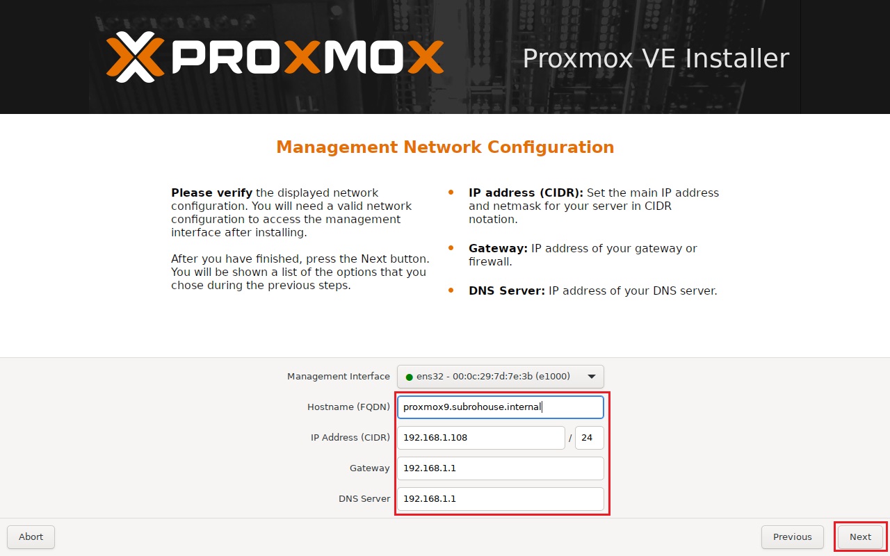 PROXMOXインストール 7