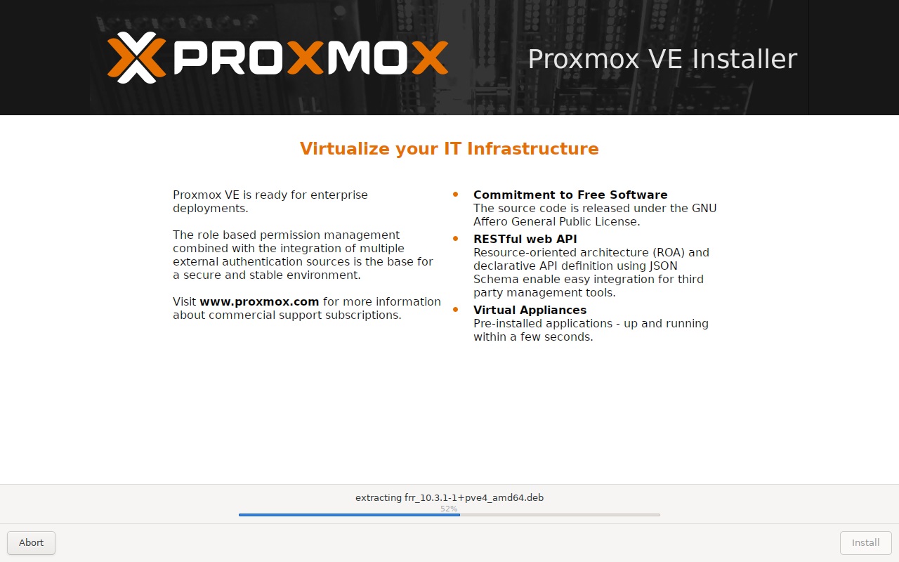 PROXMOXインストール 9