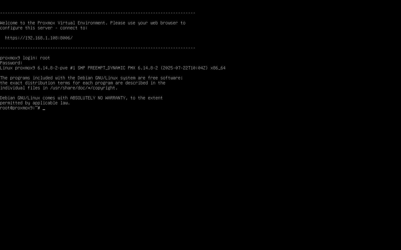 PROXMOXインストール 11