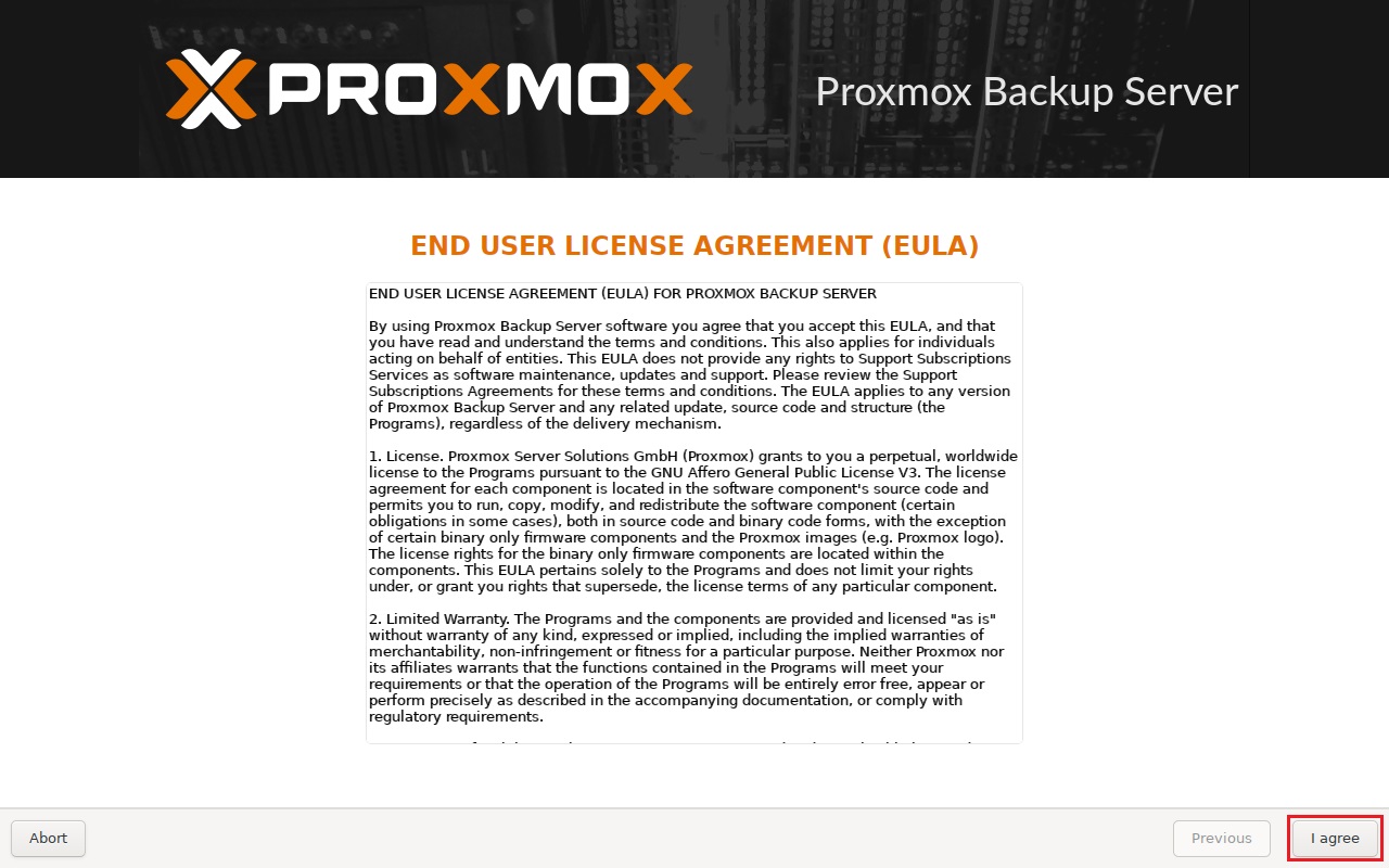 Proxmox Backup Server インストール 2