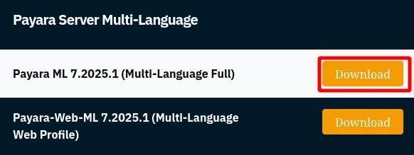 Payaraダウンロード